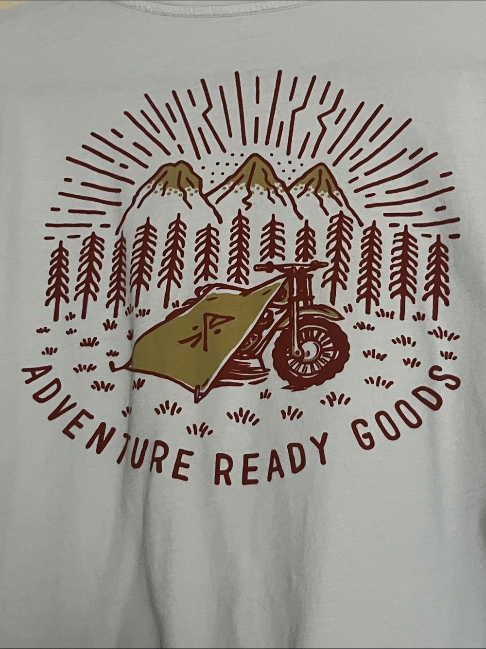 Roark Long Sleeve Graphic Men's Tee, Moto Camping, Size Large - Picture 2 of 9